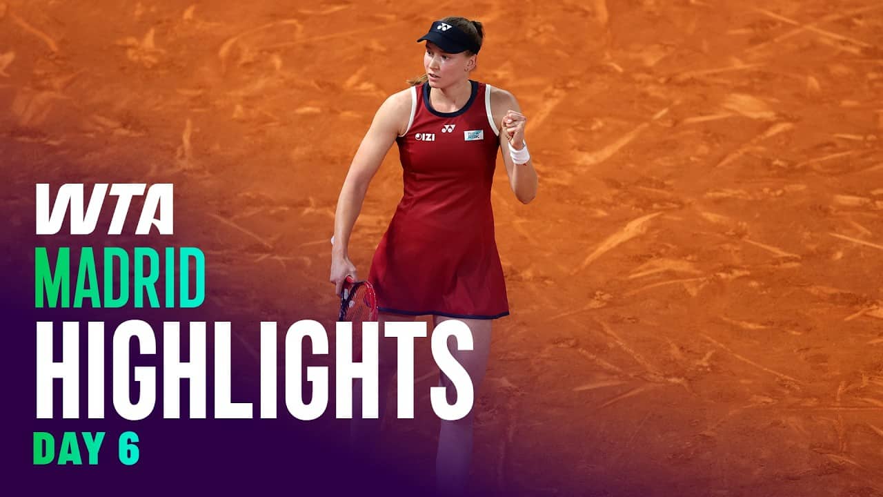 Madrid Day 6 featuring Rybakina, Gauff, Pliskova, and more | WTA Match Highlights