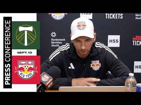 Sandro Schwarz | Post Match Press Conference | New York Red Bulls vs. Portland Timbers
