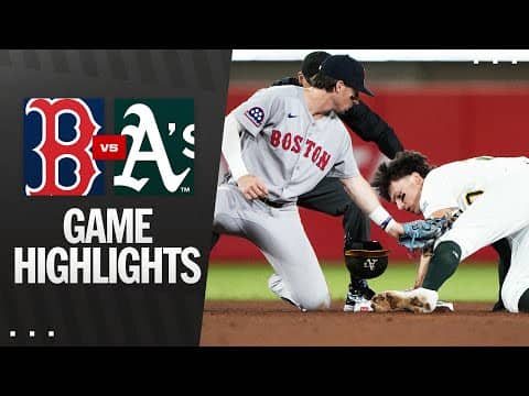 Red Sox vs. A's Game Highlights (9/9/25) | MLB Highlights