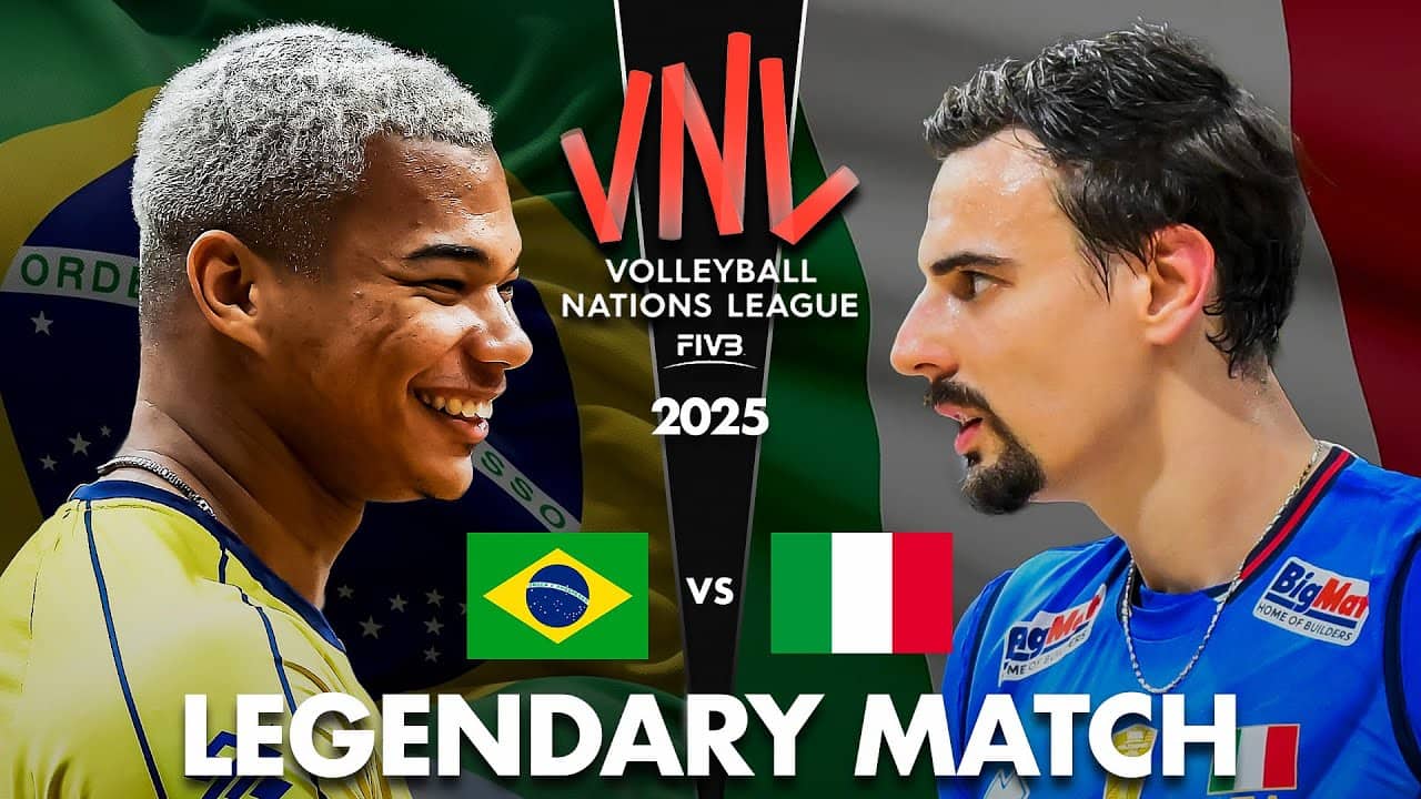 Volleyball Match That Shocked the World | Brazil vs Italy | Men's VNL 2025