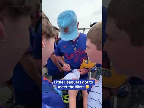 Little Leaguers got to meet the Mets 🥳