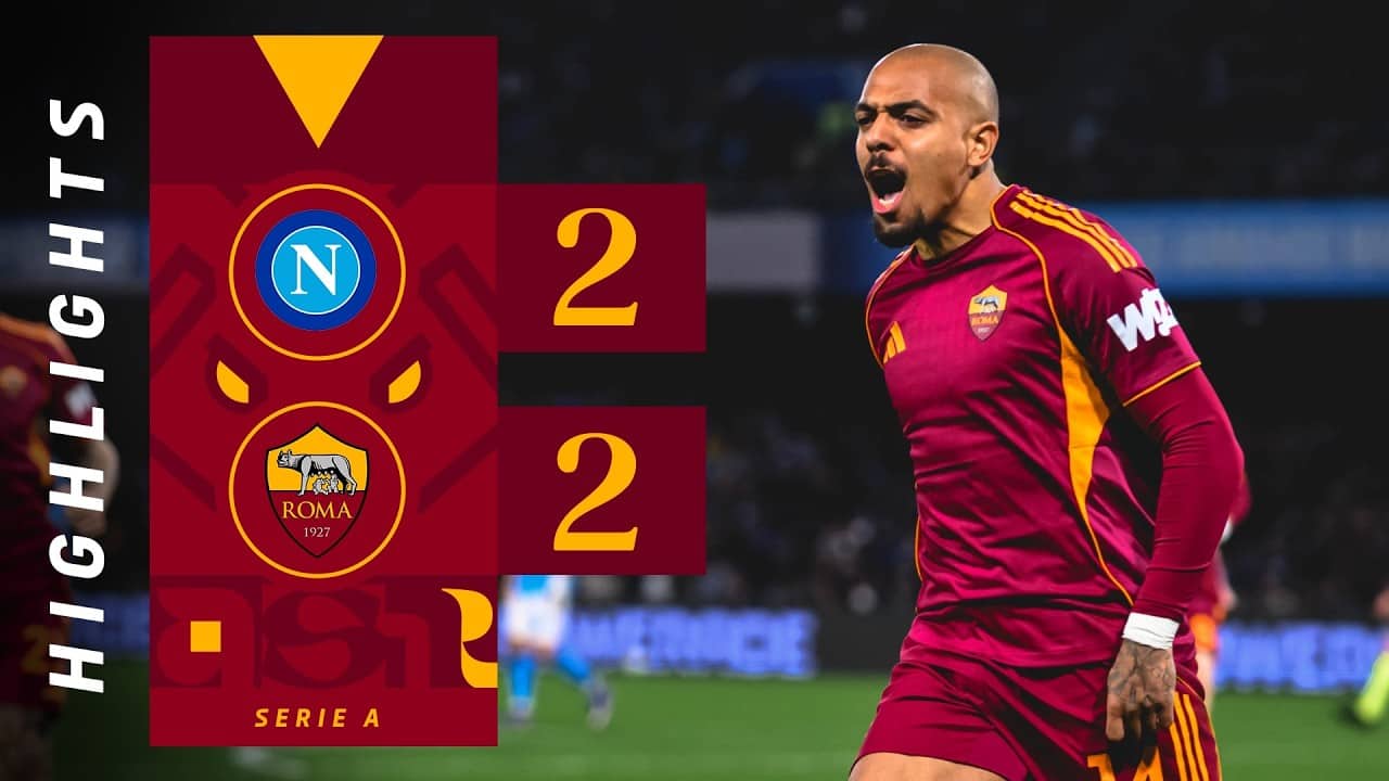 NAPOLI 2-2 ROMA | SERIE A HIGHLIGHTS 2025-26