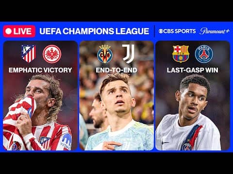 UEFA Champions League 24/7 🔥 | UCL MD2: Atleti, PSG & MORE | Tuesday 10/7 | CBS Sports Golazo
