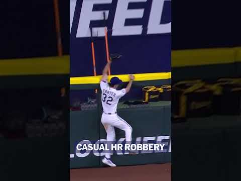 Evan Carter robs Oneil Cruz of a homer! 😱