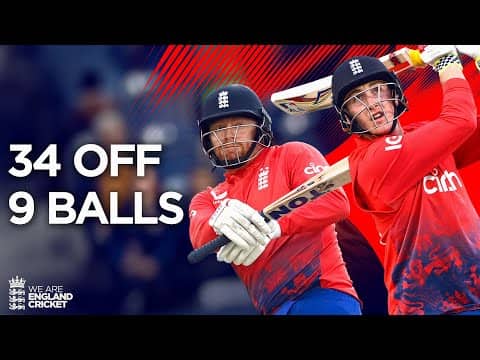 34 Runs off 9 Balls | Bairstow & Brook Go BIG | England vs New Zealand 2023