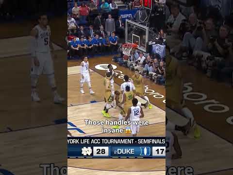 How do you expect anyone to stop that 🥶 #notredame #accbasketball #collegebasketball