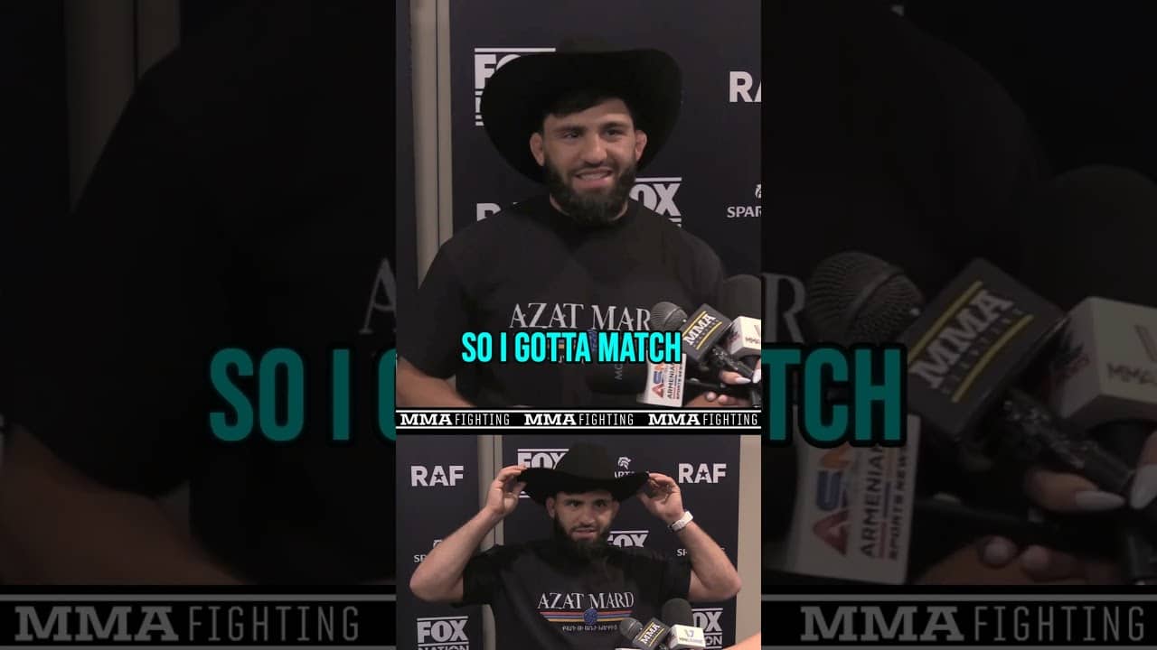 Arman Tsarukyan knew he had to dust off the cowboy hat for his RAF 09 match in Texas 🤠