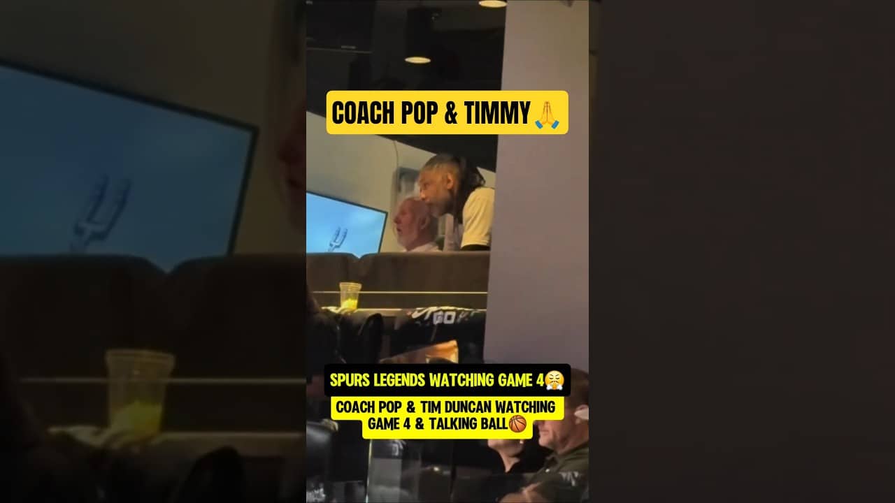 Spurs Legends came to watch game 4👀