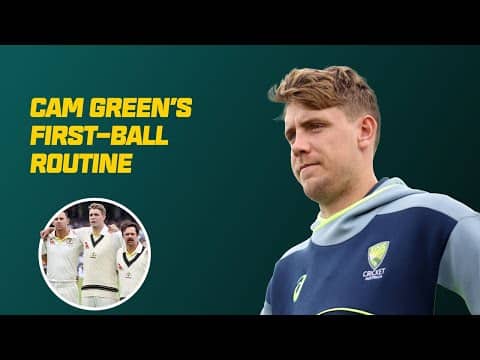 'Soak it in!': Behind the scenes of Cam Green's Test morning