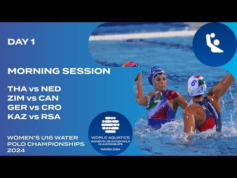 World Aquatics U16 Women’s Water Polo 2024 | Day 1 Morning Highlights