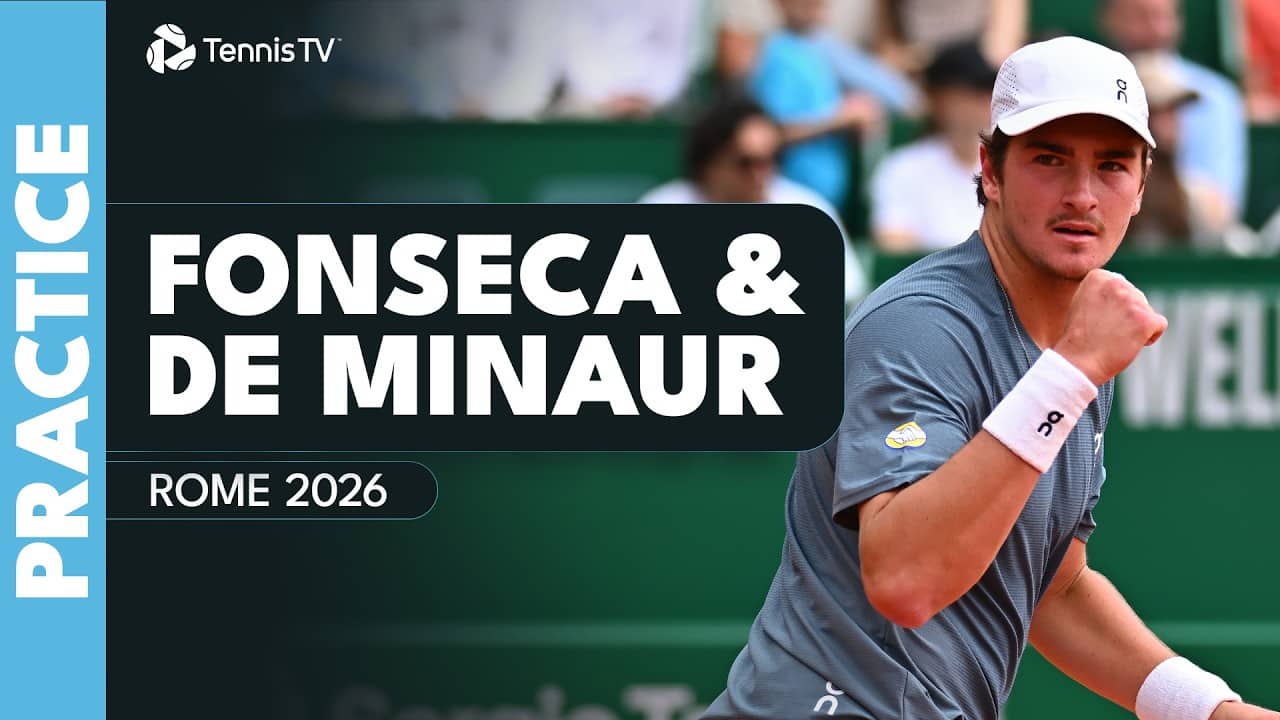 Joao Fonseca Practises With Alex De Minaur 🇮🇹 | Rome 2026 Practice Highlights
