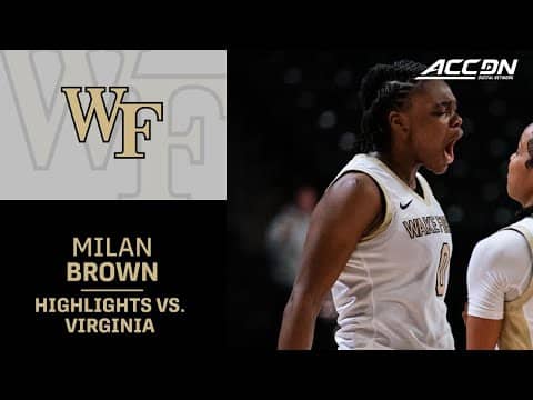 Virginia's Caitlin Weimar Goes For A Double Double In A Victory