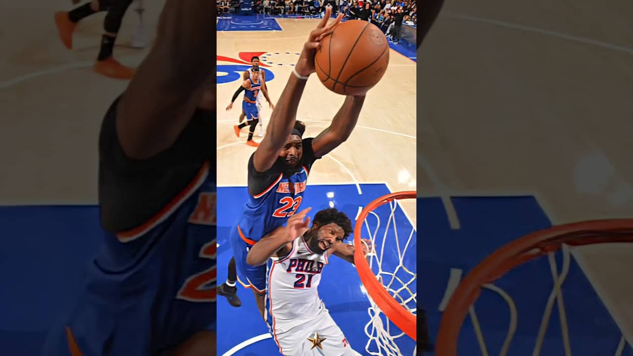 Mitchell Robinson FINALLY GETS REVENGE On Joel Embiid... 😱 #Knicks #KnicksNews #NBAPlayoffs #Revenge