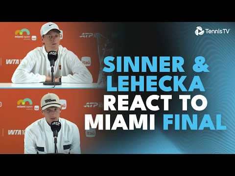 "It's A Very Very Special Moment" | Jannik Sinner & Jiri Lehecka React After Miami Final