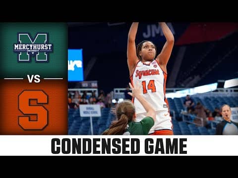 Mercyhurst vs. Syracuse Condensed Game| 2025-26 ACC Women's Basketball