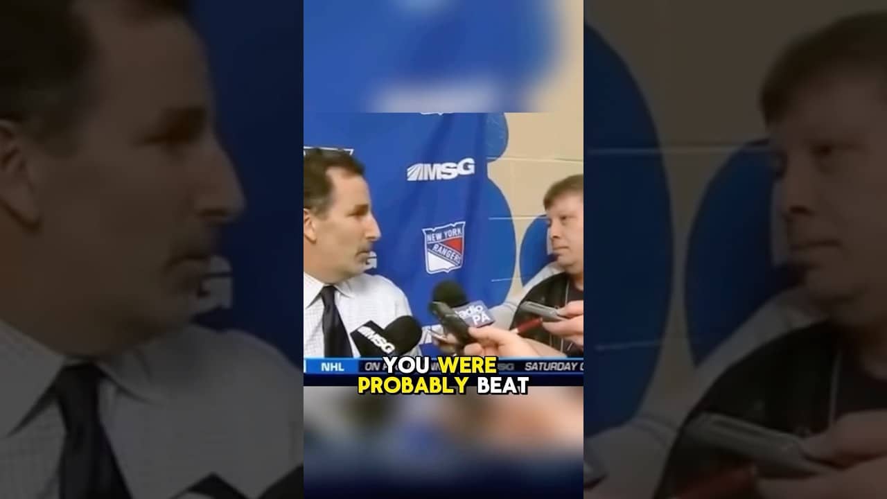 John Tortorella has ALWAYS hated the media 👀 #NYR #nyrangers #newyorkrangers #shorts