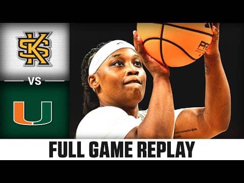 Kennesaw State vs. Miami Full Game Replay | 2025-26 ACC Women's Basketball