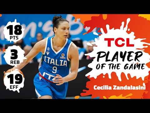 Cecilia Zandalasini (18 PTS) | TCL Player Of The Game | NZL vs ITA | #FIBAWWC 2026 Quali. Tournament