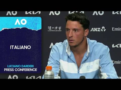 Luciano Darderi Press Conference in Italiano | Australian Open 2026 Fourth Round