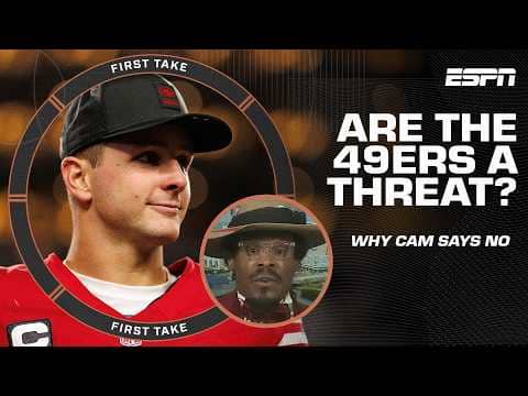 Cam Newton DOES NOT see the 49ers as a threat to win the NFC ❌ | First Take