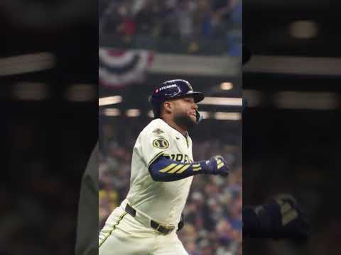 The first pitch Jackson Chourio and the Brewers offense sees! #Postseason 🚀