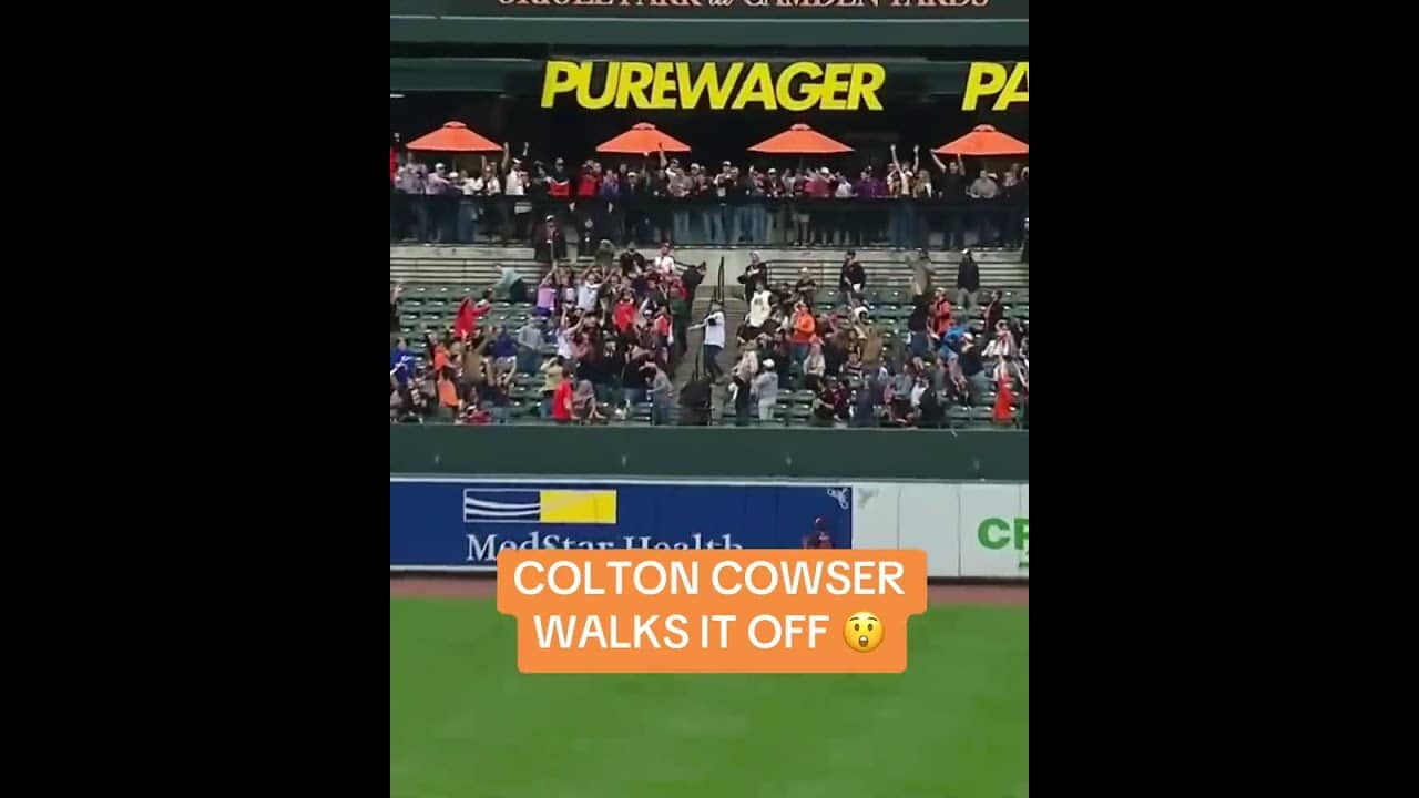 It's his first career walk-off hit 👏
