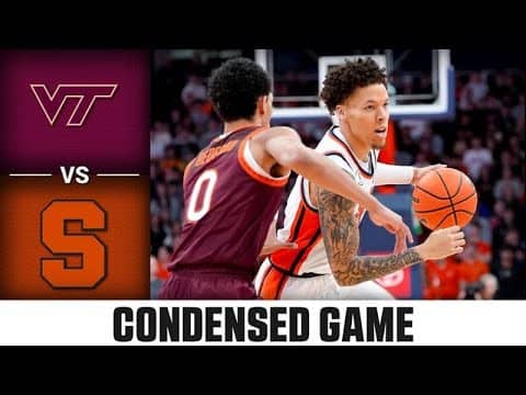 Virginia Tech vs. Syracuse Condensed Game | 2025-26 ACC Men's Basketball