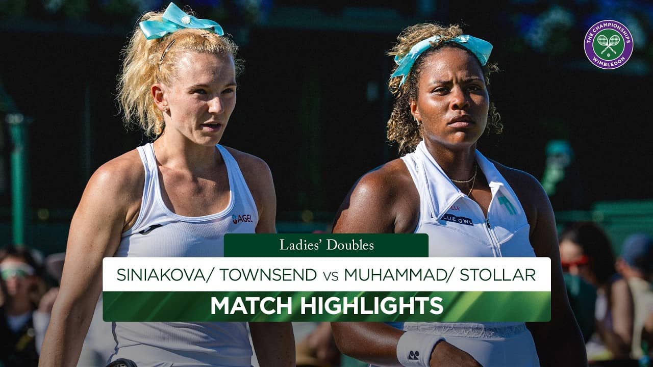 A formidable start! | Siniakova/Townsend v Muhammad/Stollar | Highlights | Wimbledon 2026