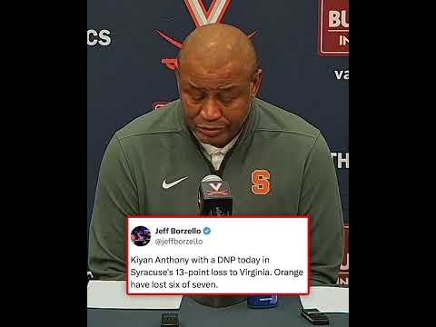 Syracuse coach Adrian Autry says it was 'his decision' not to play Kiyan Anthony 👀