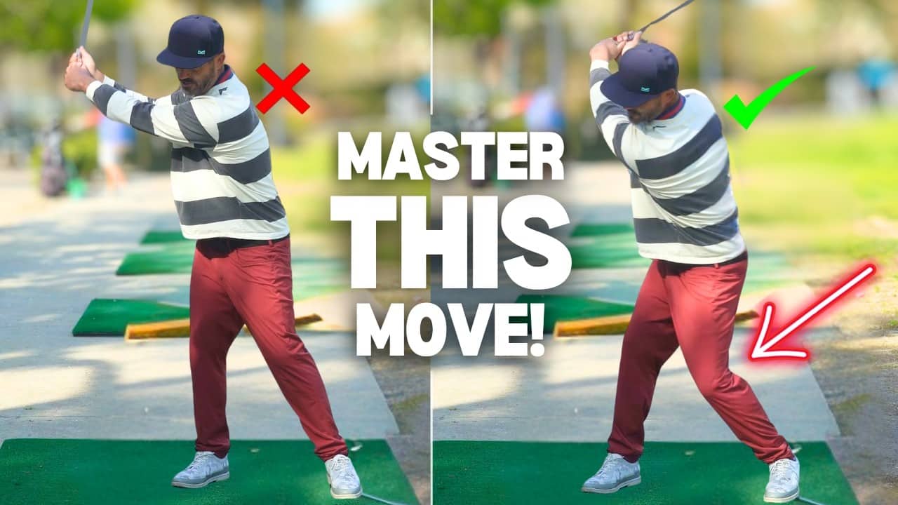 The SECRET To Shifting Your Weight In The Downswing (without sliding)!
