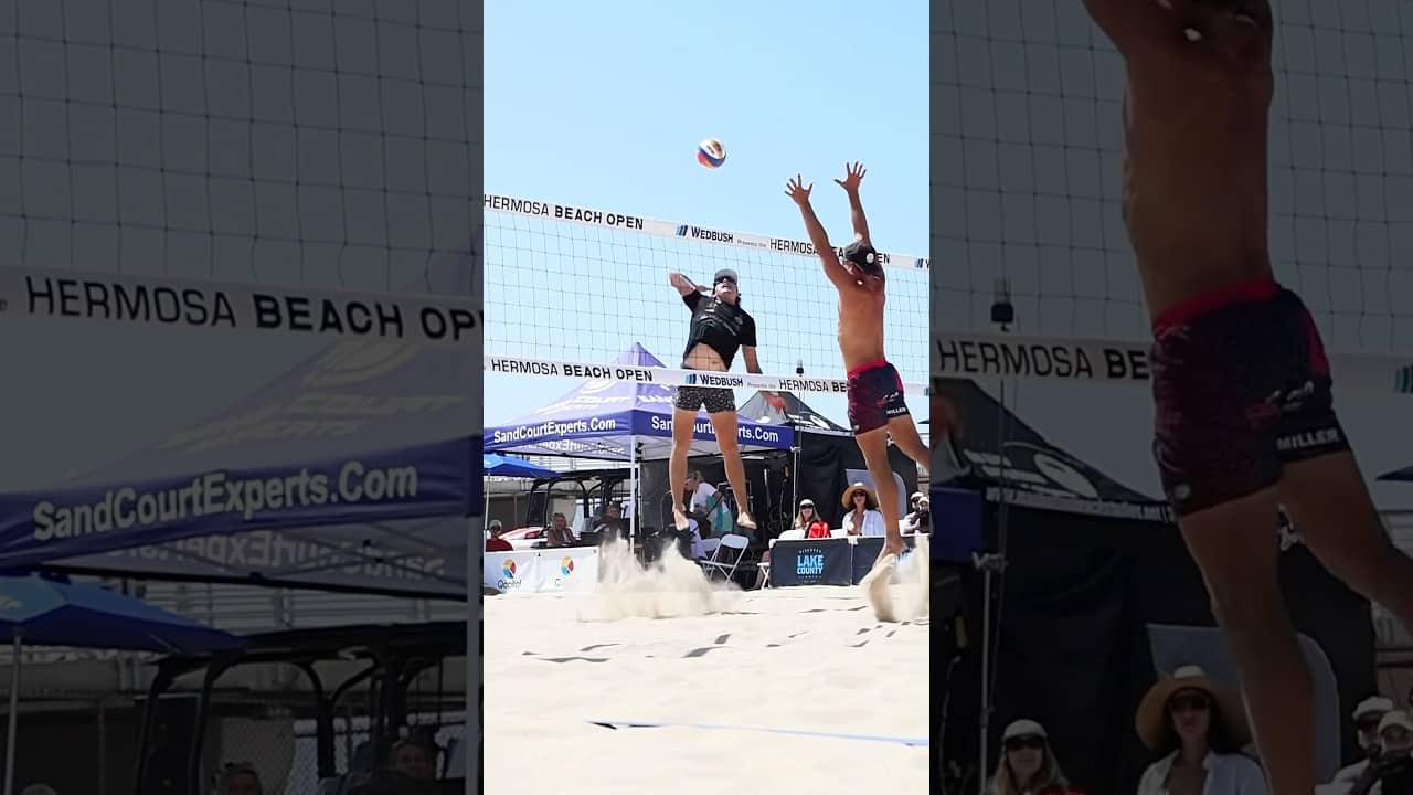 Defenseeee #hermosaopen #sportshighlights #sportsnews #provolleyball #volleyball #beachvolleyball