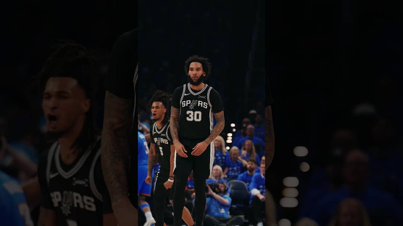 JU IS COOKIN' 👀 #spurs #nba #playoffs #julianchampagnie
