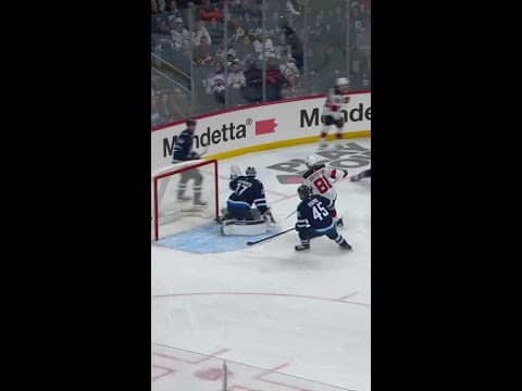 Cody Glass with a Short Goal vs. Winnipeg Jets