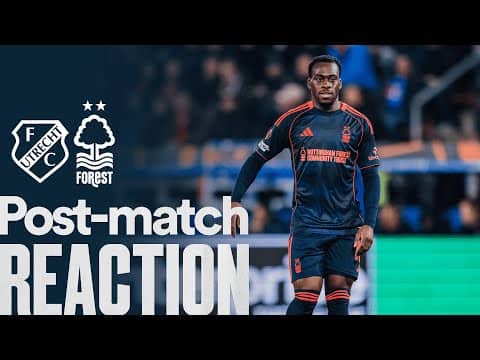 Arnaud Kalimuendo Reaction 🗣️ | Utrecht 1-2 Nottingham Forest | UEFA Europa League