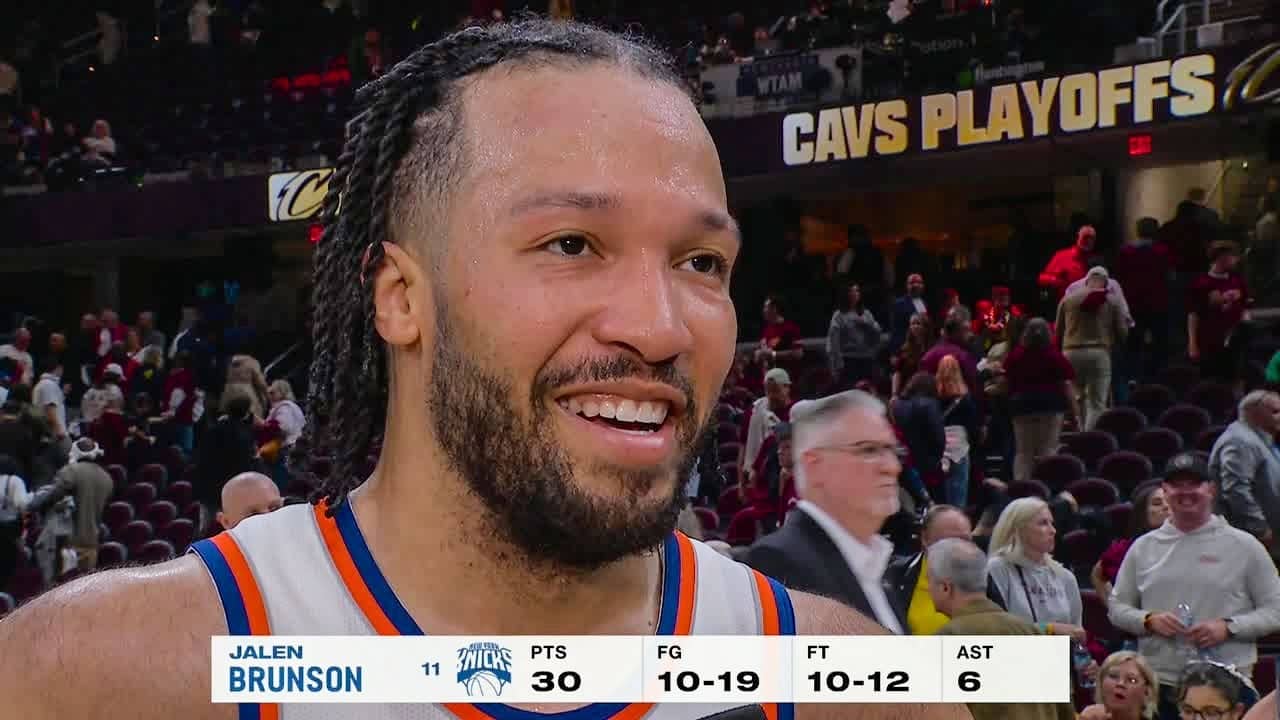 Jalen Brunson on the Knicks being ONE WIN AWAY from the NBA Finals 🔥 | NBA on ESPN