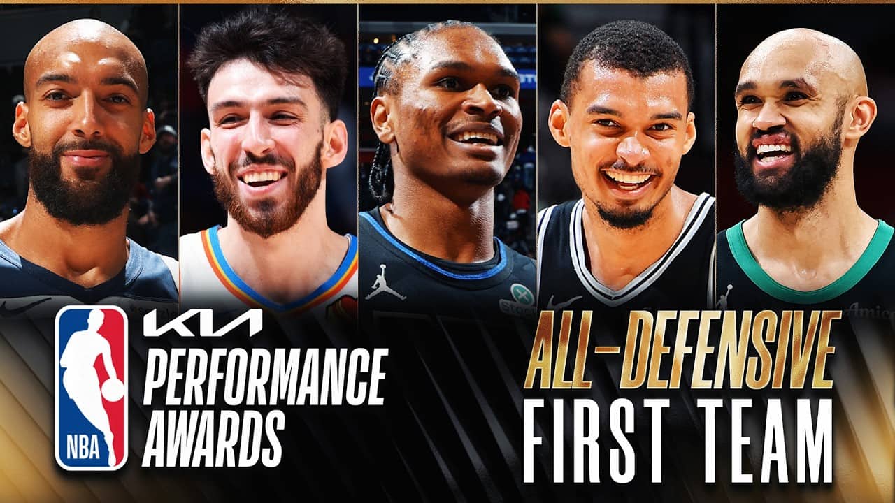 The BEST Of The 2025-26 Kia NBA All-Defensive First Team!