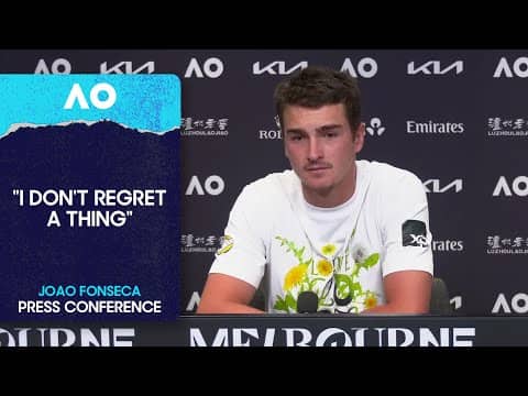 Joao Fonseca Press Conference | Australian Open 2026 First Round