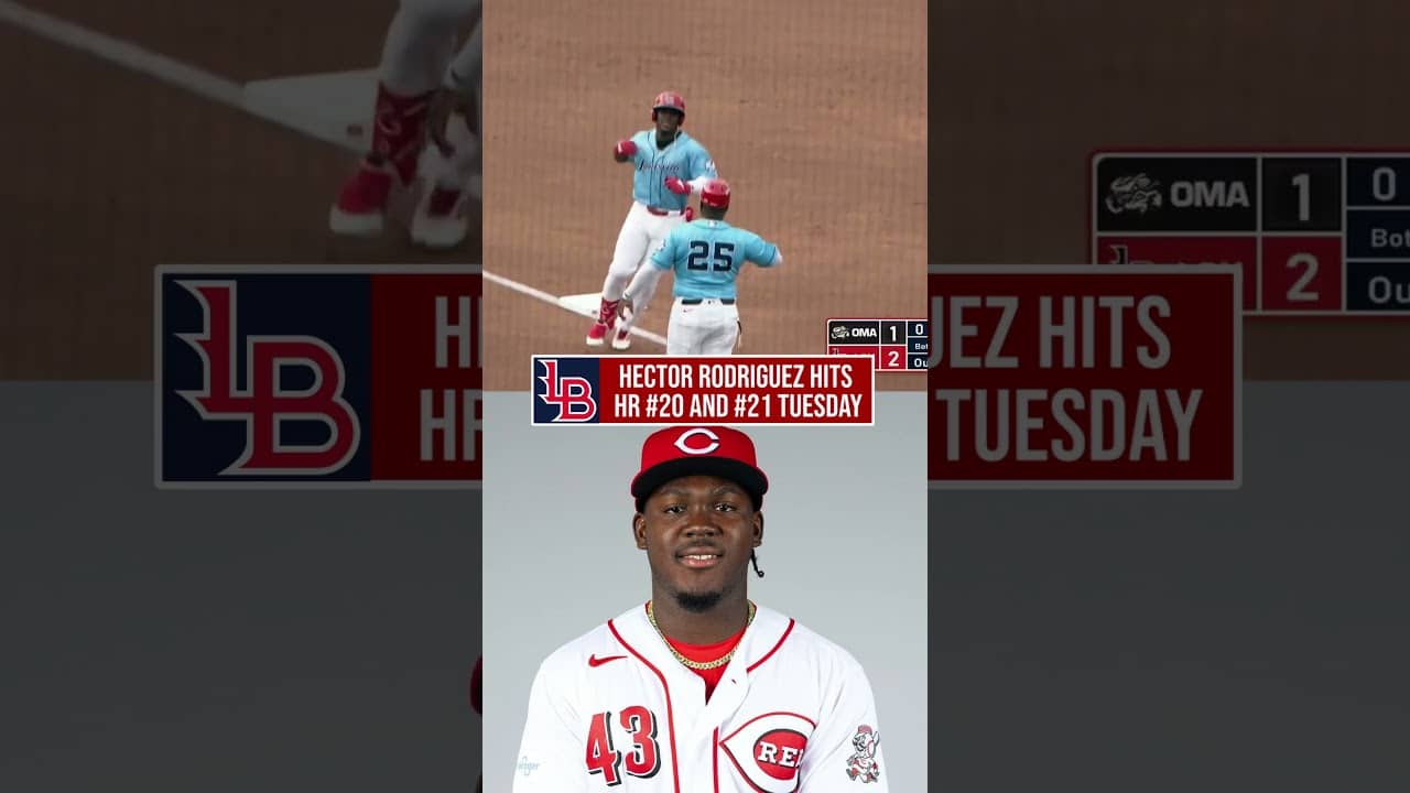 Reds #5 Ranked Prospect Hector Rodriguez Homers TWICE!