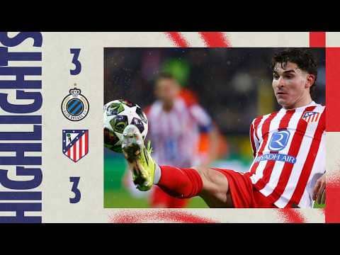 Brugge 3-3 Atlético de Madrid | ⚽ J. Alvarez, Lookman & Ordóñez (OG) | HIGHLIGHTS, Champions League