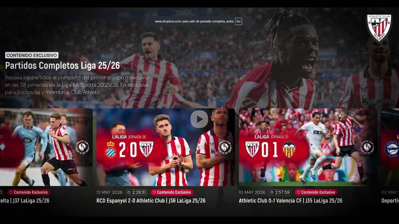 Llega Athletic Play, tu nueva plataforma de streaming
