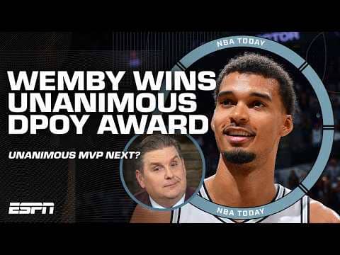 Wemby's UNANIMOUS DPOY distinction has Windy eyeing a unanimous MVP next 👀 | NBA Today