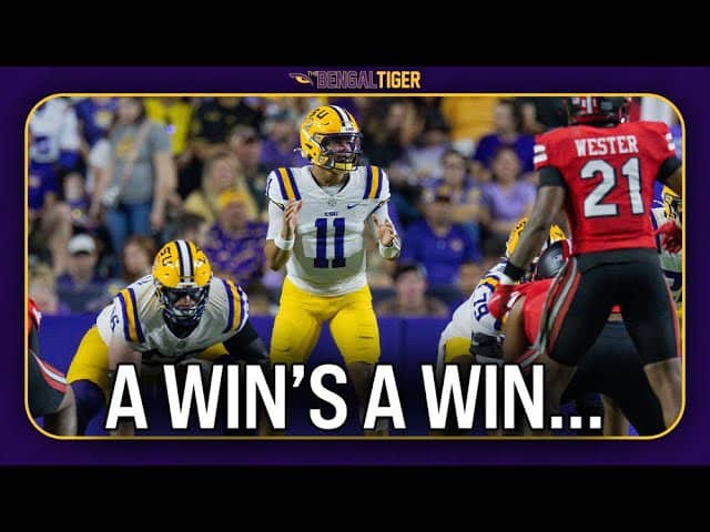 REACTION: LSU barely beats Western Kentucky... | Lane Kiffin watch continues