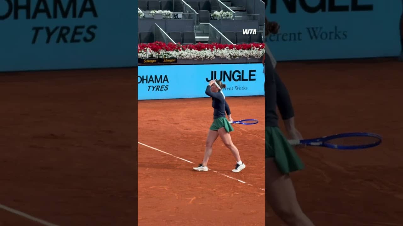 Marta Kostyuk outlasts Potapova for a spot in her first WTA 1000 final! #wta #tennis #madrid
