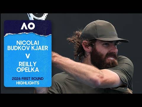 Nicolai Budkov Kjaer v Reilly Opelka Highlights | Australian Open 2026 First Round