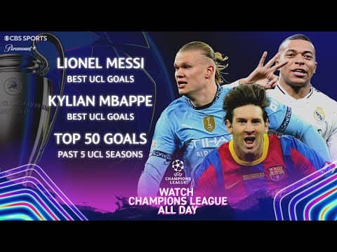 UEFA Champions League 24/7 🔥 | BEST GOALS: Messi, Mbappé & MORE | Wednesday 9/24 | CBS Sports Golazo