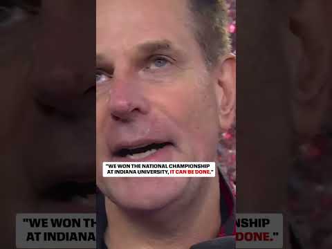 Curt Cignetti is elated after becoming a national champion ❤️