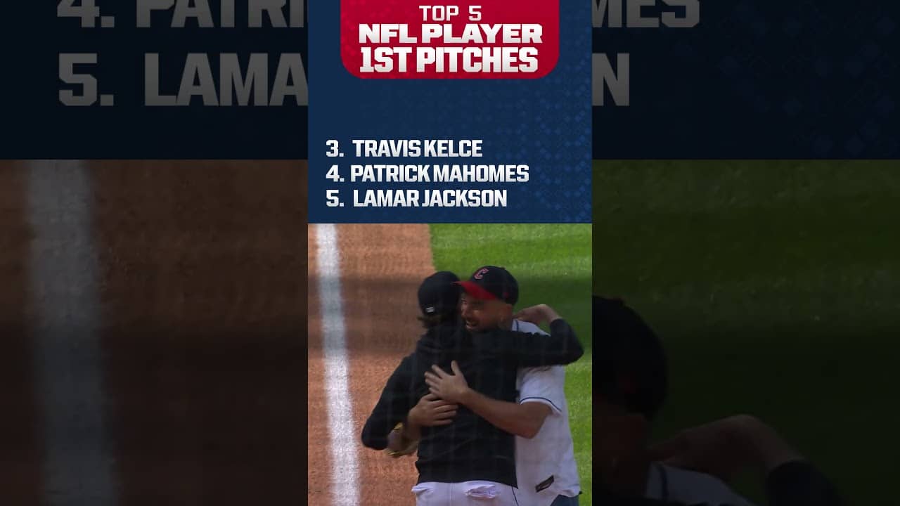 Travis Kelce, Patrick Mahomes, and the most memorable NFL first pitches!