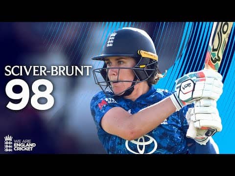 So Close! | Nat Sciver-Brunt Hits Captain's Innings | England Women v India