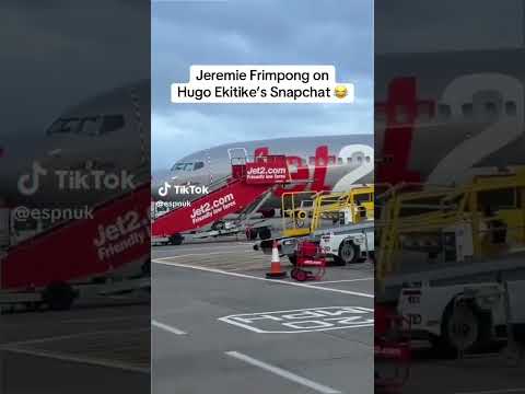 Jeremie Frimpong on Hugo Ekitike’s Snapchat 😂