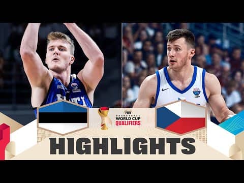 Estonia 🇪🇪 v Czechia 🇨🇿 | Highlights | FIBA Basketball World Cup 2027 European Qualifiers